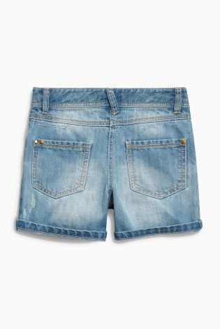 Denim Embellished Shorts (3-16yrs)